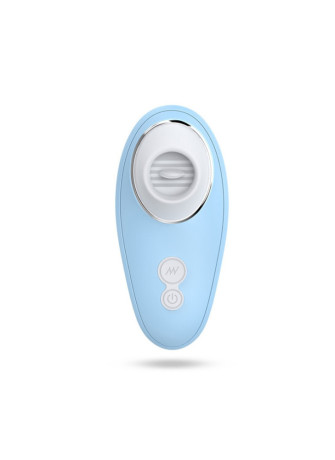 Vibromasseur bleu à langue vibrante pour cunnilingus - BOZ-005BLU